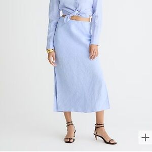 linen slip skirt